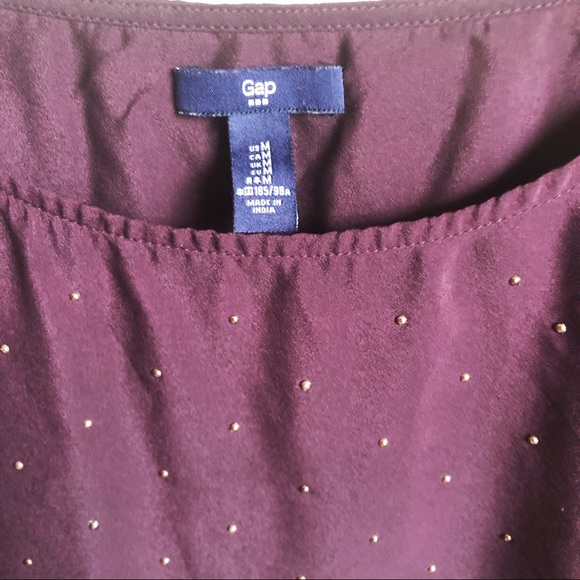 Purple Gap blouse with gold studs - Picture 3 of 4